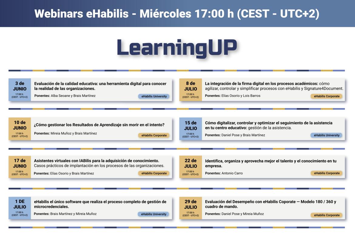 eHabilis LearningUP Calendar